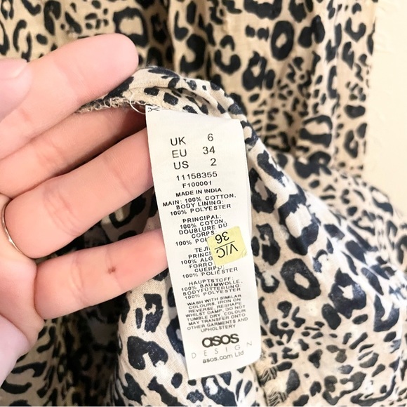ASOS MATERNITY Leopard Print Short Sleeve Maxi Nursing Dress Women’s 6 - Picture 7 of 7